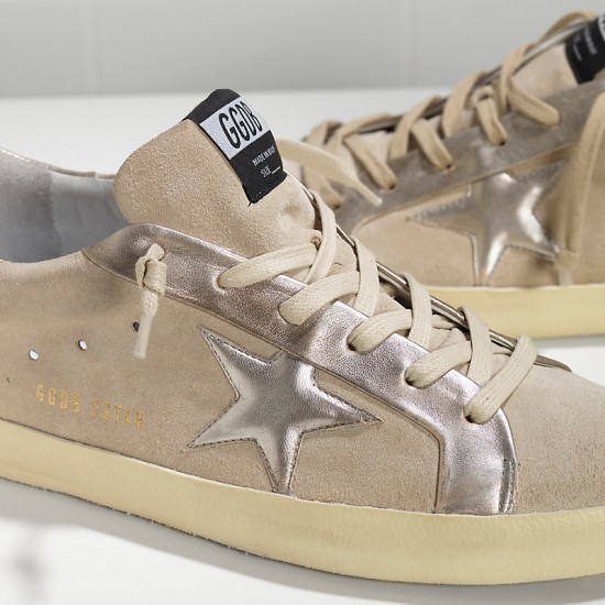 Men's/Women's Golden Goose sneakers superstar leather in beige gold star