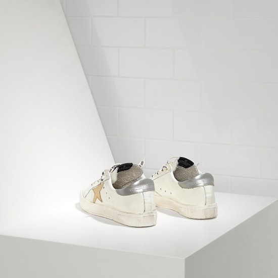 Women's Golden Goose sneakers may in white silver gold