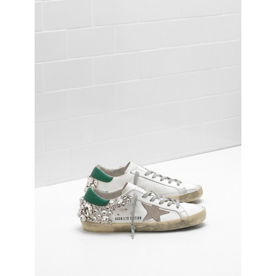 Women's Golden Goose sneakers superstar limited edition in white diamond