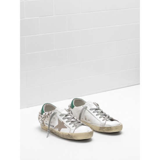 Women's Golden Goose sneakers superstar limited edition in white diamond